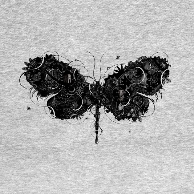 Butterfly No.3 b/w by The Nature of Things